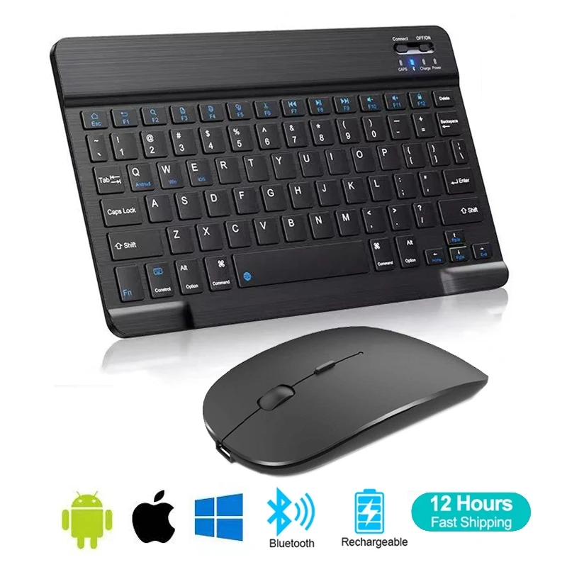 Gaming Accessories Ipad - İspanyolca Fransızca Bluetooth Kablosuz Klavye Azerty