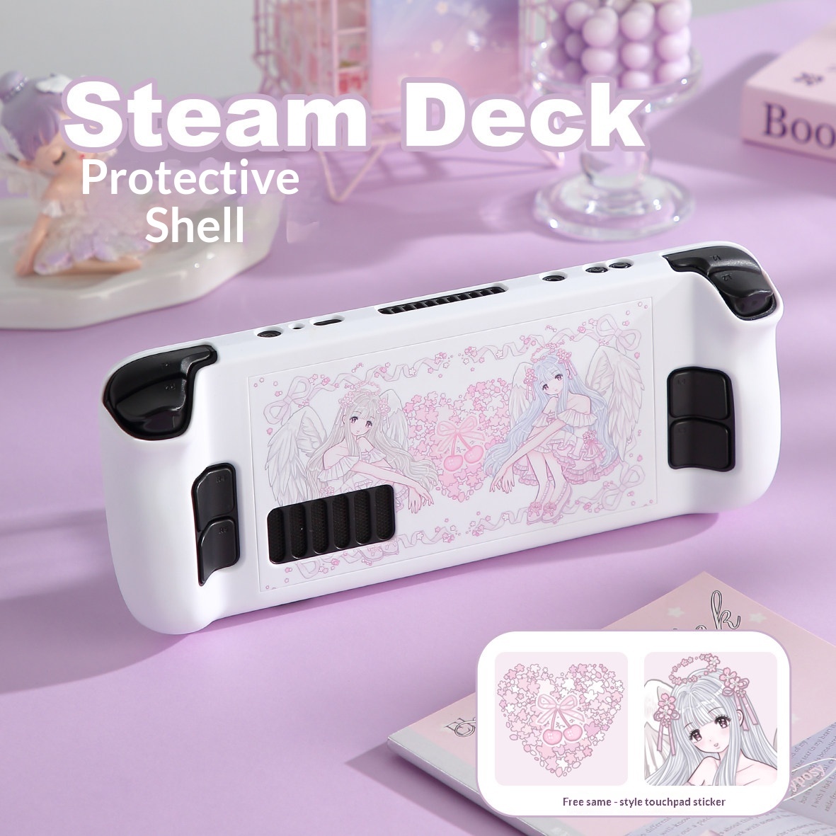 Gaming Accessories 10 Year Old - Steam Deck Koruyucu Kılıf Pembe Kiraz