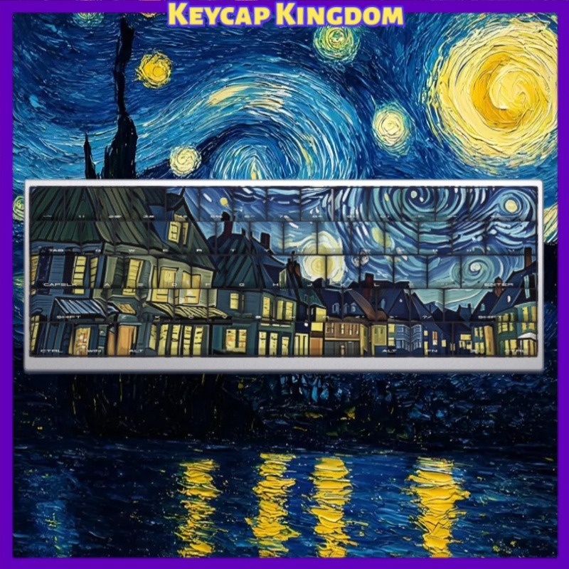 Gaming Accessories For Gaming Laptop - Van Gogh Yıldızlı Gökyüzü Tema Klavye