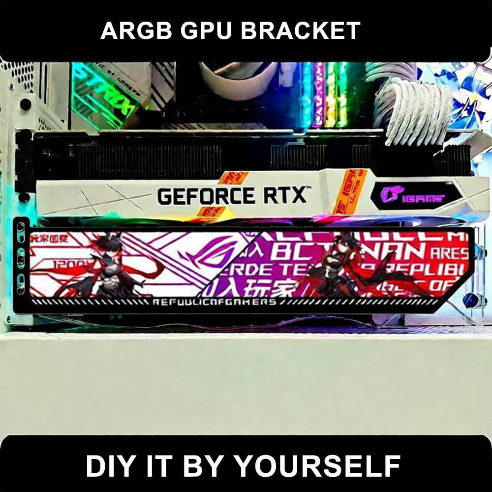 Gaming Accessories Stand - Özelleştirme RGB VGA Tutucu 5 V/12