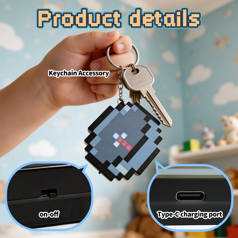 Gaming Accessories Girls - 2026 YENİ Şarj Edilebilir Piksel Pusula